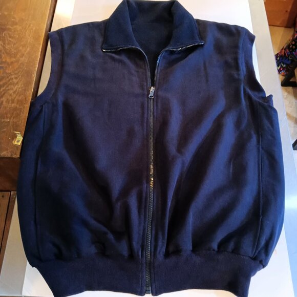 Proquip Golf Weatherwear Reversible Windshield Fleece Vest Navy Size L - Picture 3 of 7